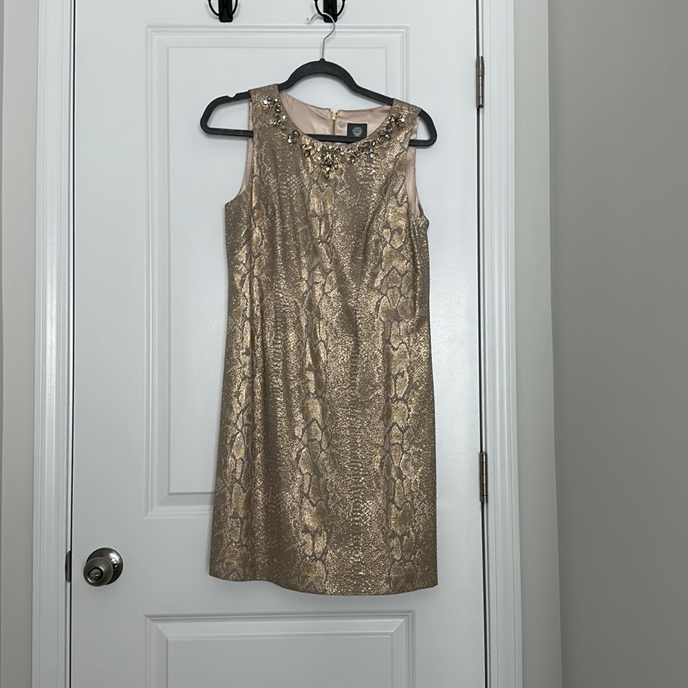 Vince Camuto gold dress. Wore once